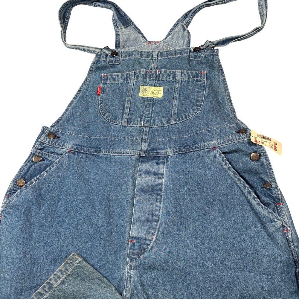 Rare‎ Vintage 90s Chevignon Conquest WP Workwear Denim Overalls Size L
